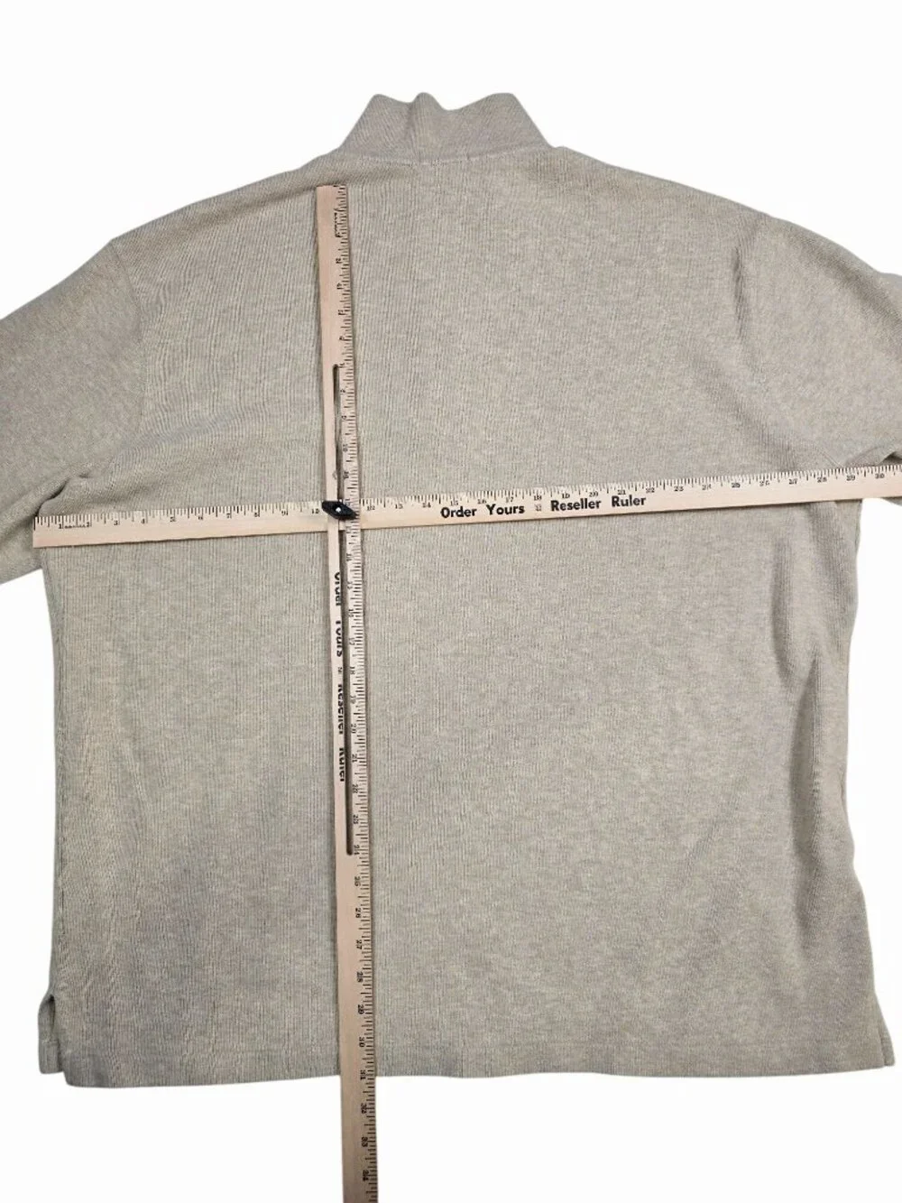 Polo Ralph Lauren Beige 1/4 Zip Pullover Sweater 3XB Big Mens